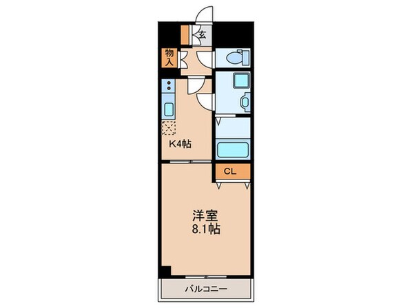 プランドール城見通の物件間取画像